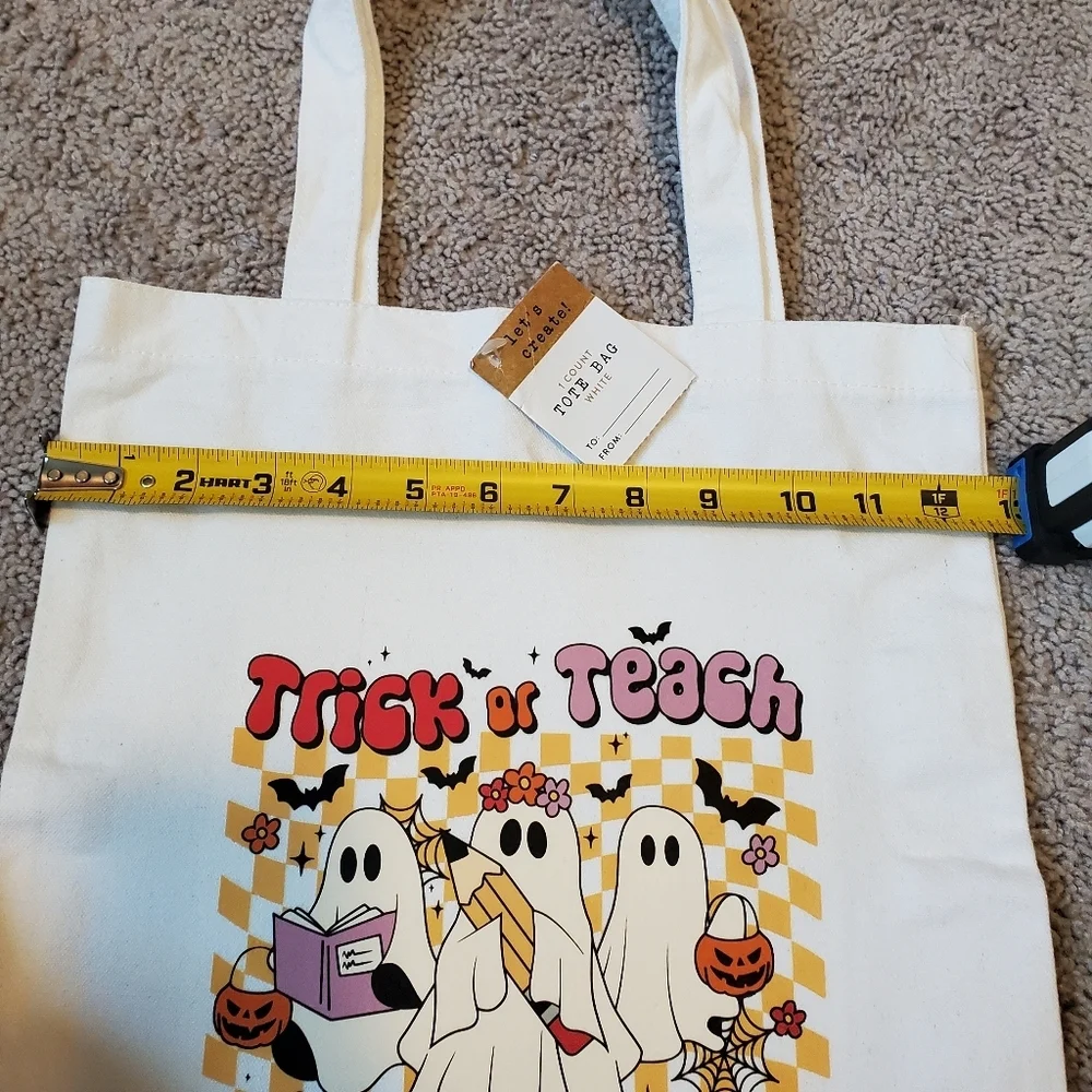 Trick or Teach Ghost Tote Bag